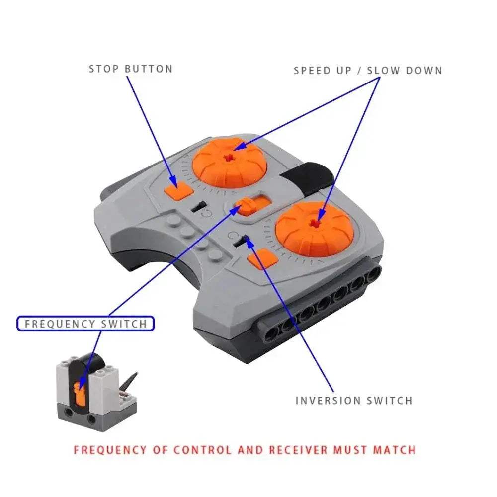 For Power Functions Parts Building Blocks Train Track Motor Battery Box Receiver for Legoeds - ToylandEU