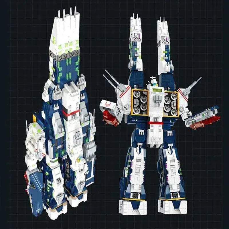 Fortress Ship Building Blocks Lego Compatible Robotech Warship Model - ToylandEU
