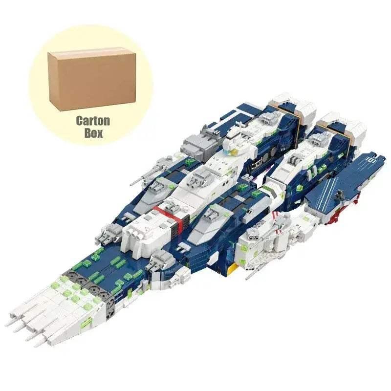 Fortress Ship Building Blocks Lego Compatible Robotech Warship Model - ToylandEU