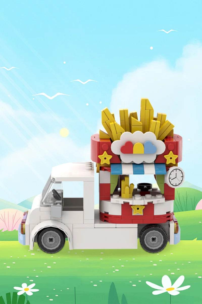 MOC French Fries Food Truck Model Building Blocks Gift Building Bricks MOC - ToylandEU