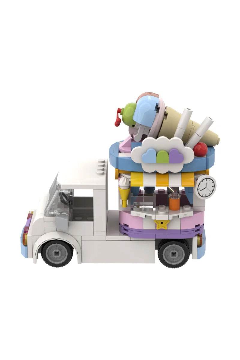 MOC French Fries Food Truck Model Building Blocks Gift Building Bricks MOC - ToylandEU