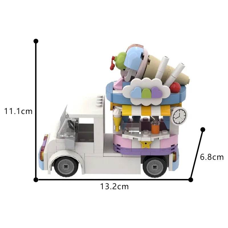 MOC French Fries Food Truck Model Building Blocks Gift Building Bricks MOC - ToylandEU