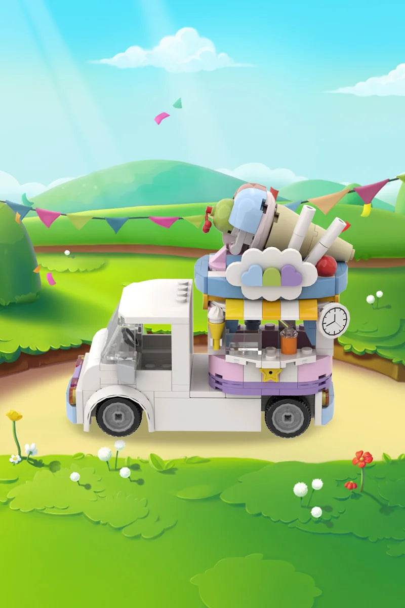 MOC French Fries Food Truck Model Building Blocks Toys Building Bricks MOC - ToylandEU