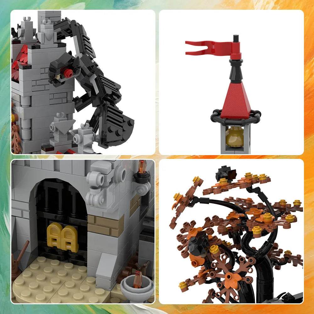 MOC Fright Knights Basil's Manor Castle Building Blocks Gift Building Bricks MOC - ToylandEU