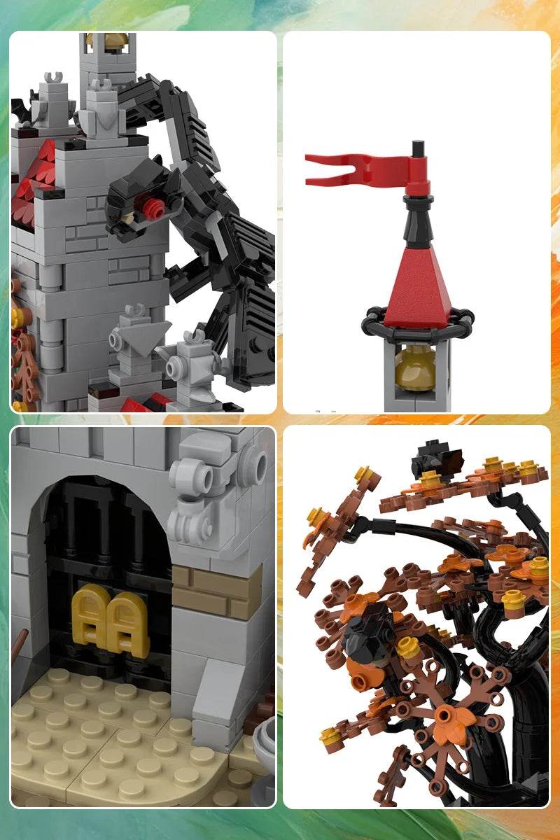 MOC Fright Knights Basil's Manor Castle Building Blocks Gift Building Bricks MOC - ToylandEU