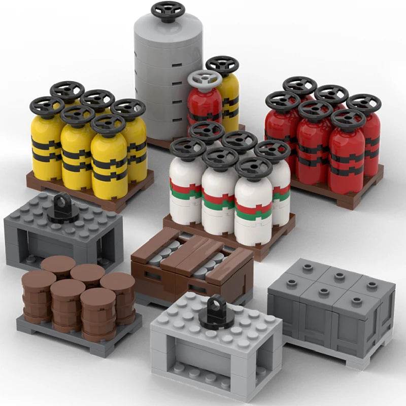 MOC Fuel Gas Tank Building Blocks Kit for Boys Gift Toys Building Bricks MOC - ToylandEU