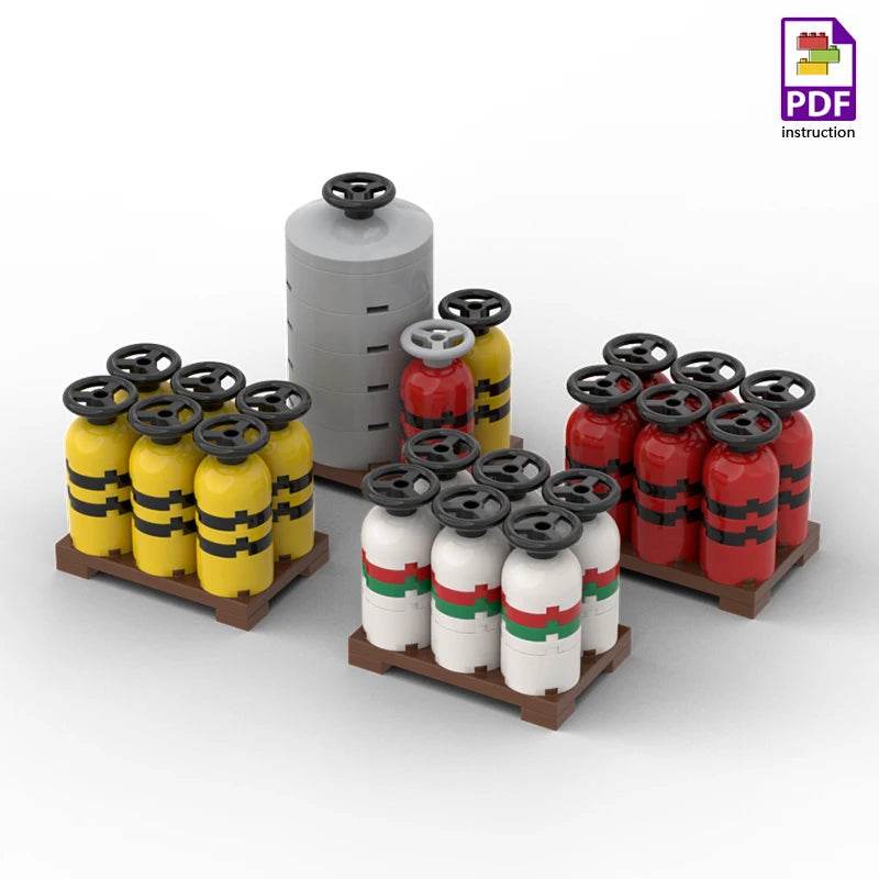 MOC Fuel Gas Tank Building Blocks Kit for Boys Gift Toys Building Bricks MOC - ToylandEU