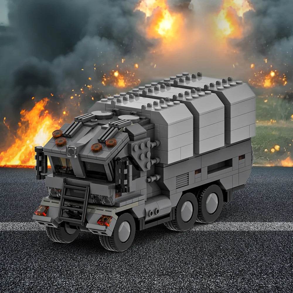 MOC Futuristic Military Truck Model Building Block DIY Building Bricks MOC - ToylandEU