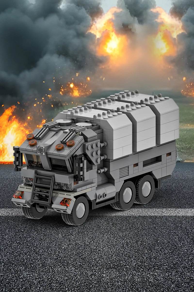 MOC Futuristic Military Truck Model Building Block DIY Building Bricks MOC - ToylandEU