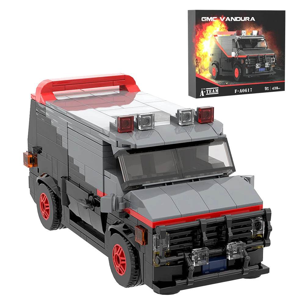MOC GMC Vandura A-Team Van Building Blocks Model Toy Set - ToylandEU