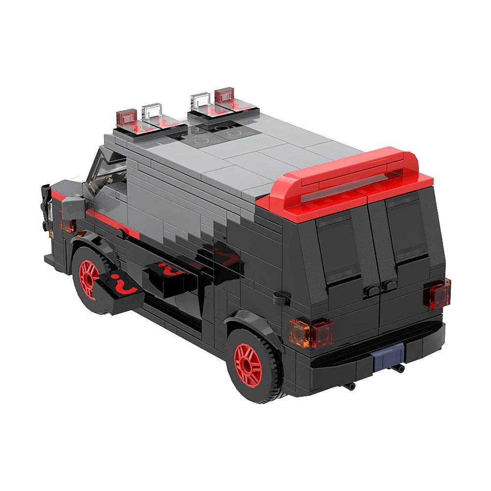 MOC GMC Vandura A-Team Van Building Blocks Model Toy Set - ToylandEU