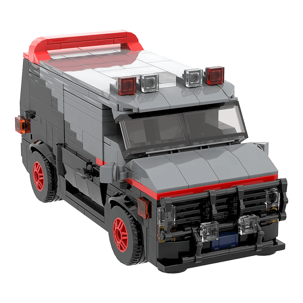 MOC GMC Vandura A-Team Van Building Blocks Model Toy Set - ToylandEU