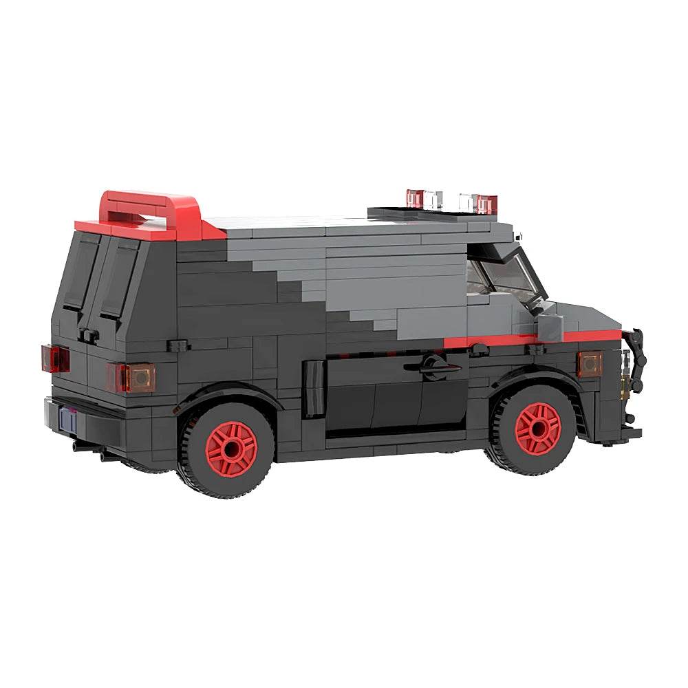 MOC GMC Vandura A-Team Van Building Blocks Model Toy Set - ToylandEU