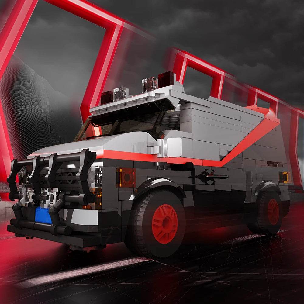 MOC GMC Vandura A-Team Van Building Blocks Model Toy Set - ToylandEU