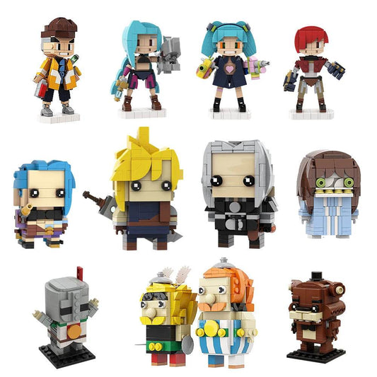 MOC Game Figure Brickheadz Building Block Cloud Strife Gift Set - ToylandEU