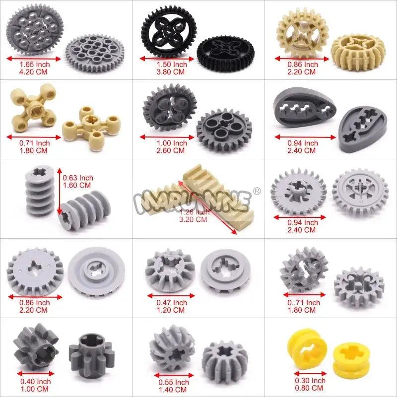  MOC Gear Rack Building Blocks For Robot Builders 120Pcs -  ToylandEU™