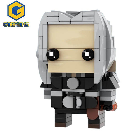 MOC Geralt of Rivia Brickheadz Building Blocks DIY Toys - ToylandEU