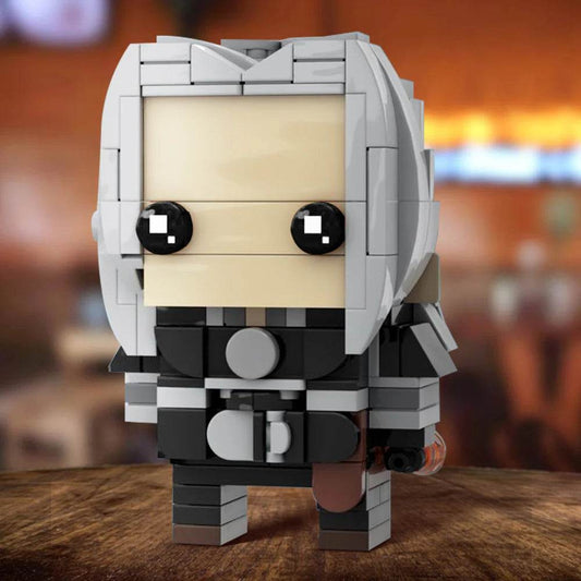 MOC Geralt of Rivia Brickheadz Building Blocks DIY Toys - ToylandEU