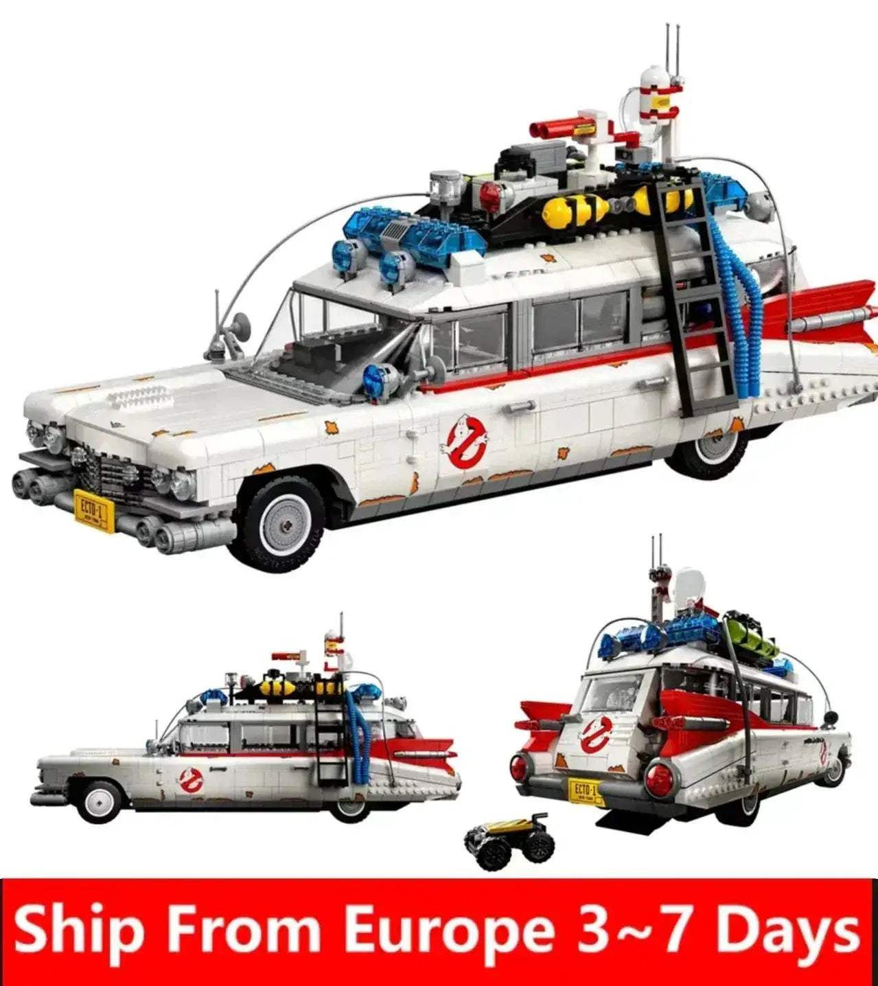 Ghostbusters Ecto One Lego Compatible Building Blocks Kit for Display - ToylandEU