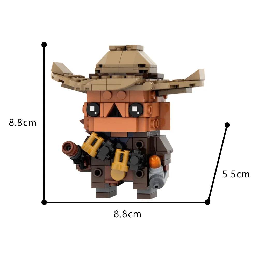 MOC Ghoul Brickhead Model Building Blocks Gift Mini Figure Building Bricks MOC - ToylandEU