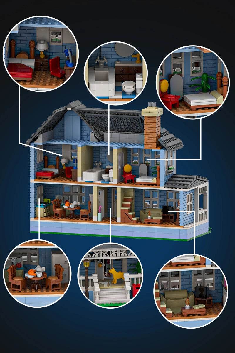 MOC Gilmore Girls House Model Building Blocks Gift Set Building Bricks MOC - ToylandEU