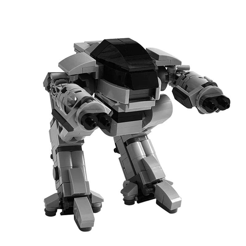 MOC Gobricks Military Armed Robot ED-209 City Mechanical War Polices Figures Future Building Blocks Movie RoboCoped Toys Kids Gfit Building Bricks MOC - ToylandEU