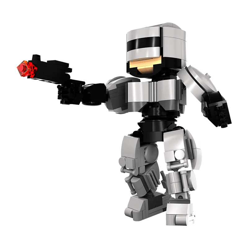 MOC Gobricks Military Armed Robot ED-209 City Mechanical War Polices Figures Future Building Blocks Movie RoboCoped Toys Kids Gfit Building Bricks MOC - ToylandEU