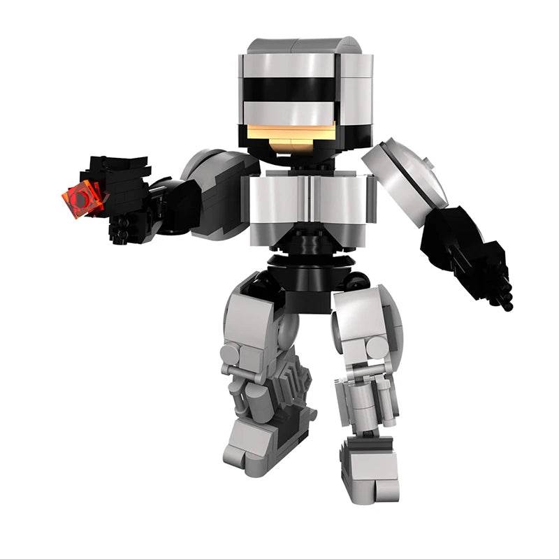 MOC Gobricks Military Armed Robot ED-209 City Mechanical War Polices Figures Future Building Blocks Movie RoboCoped Toys Kids Gfit Building Bricks MOC - ToylandEU