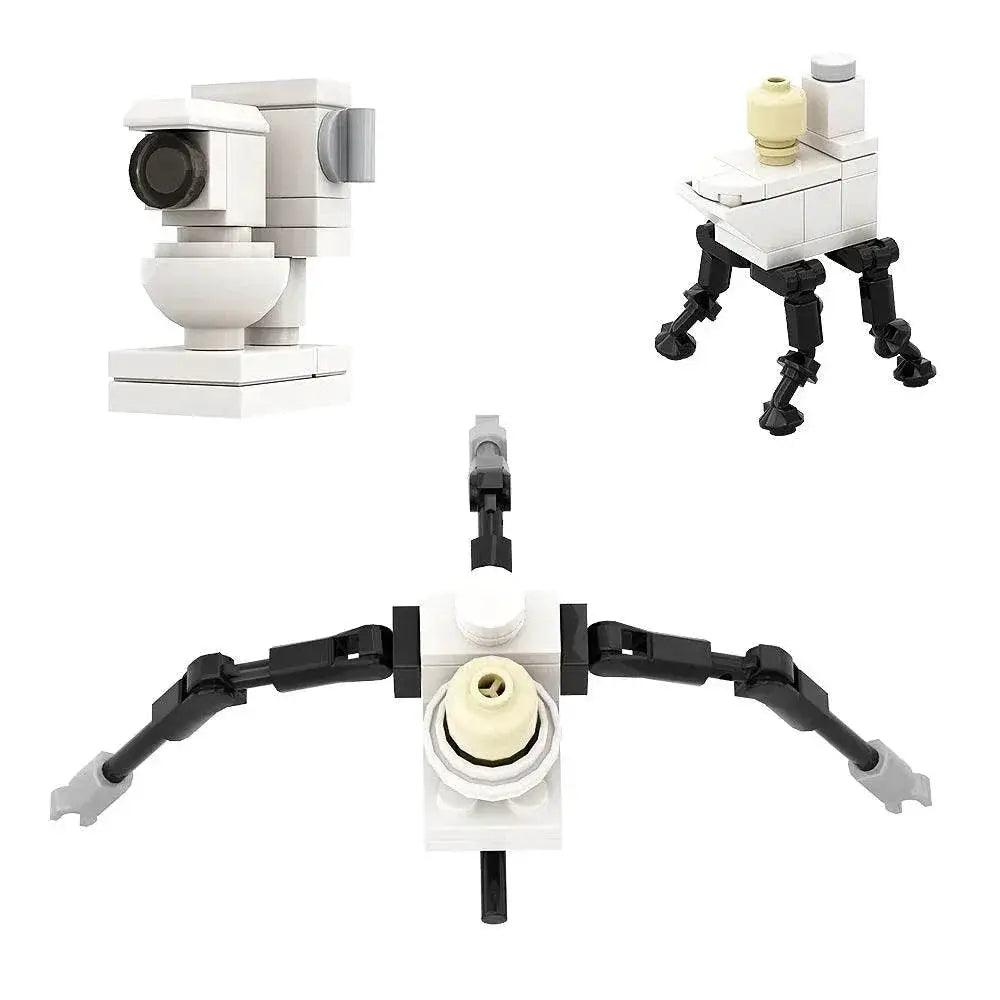  MOC Gobricks Moc Skibidi Toilet Man VS Camera Man Building Blocks -  ToylandEU™
