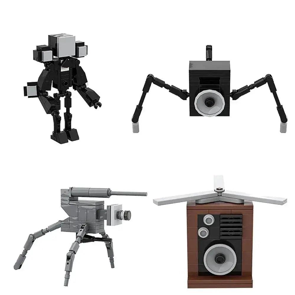  MOC Gobricks Moc Skibidi Toilet Man VS Camera Man Building Blocks -  ToylandEU™