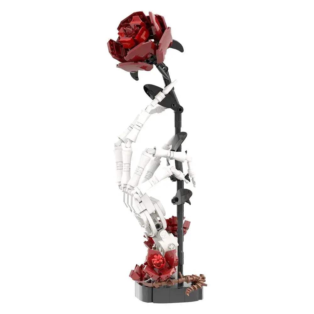 Gothic Skull Rose Building Blocks Model Kit for Adult Collectors - ToylandEU