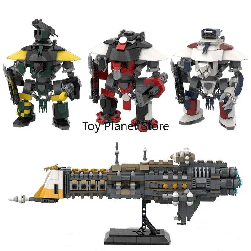 MOC Hammer Tank Battle Robot Building Blocks Mech Warrior - ToylandEU