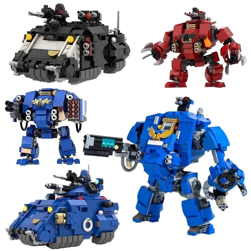 MOC Hammer Tank Battle Robot Building Blocks Mech Warrior - ToylandEU