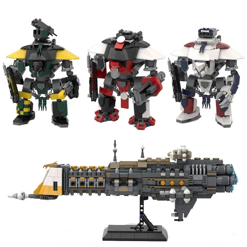 MOC Hammer Tank Battle Robot Building Blocks Mech Warrior - ToylandEU