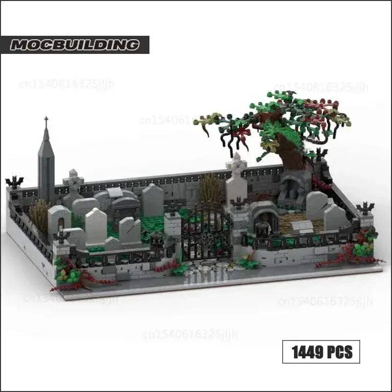 MOC Haunted Halloween Cemetery Building Blocks Tombstones Set - ToylandEU