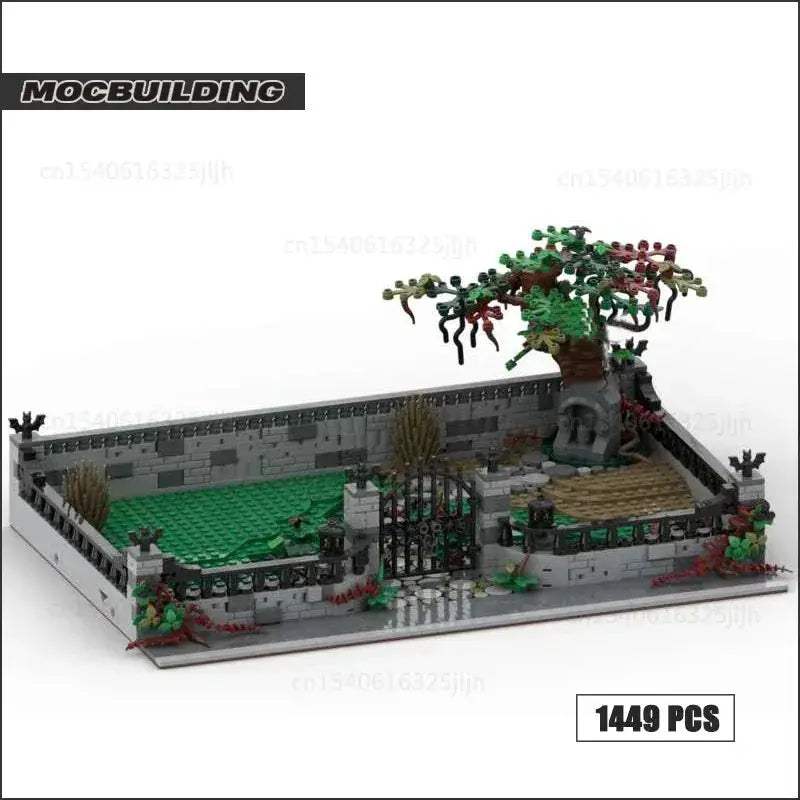 MOC Haunted Halloween Cemetery Building Blocks Tombstones Set - ToylandEU