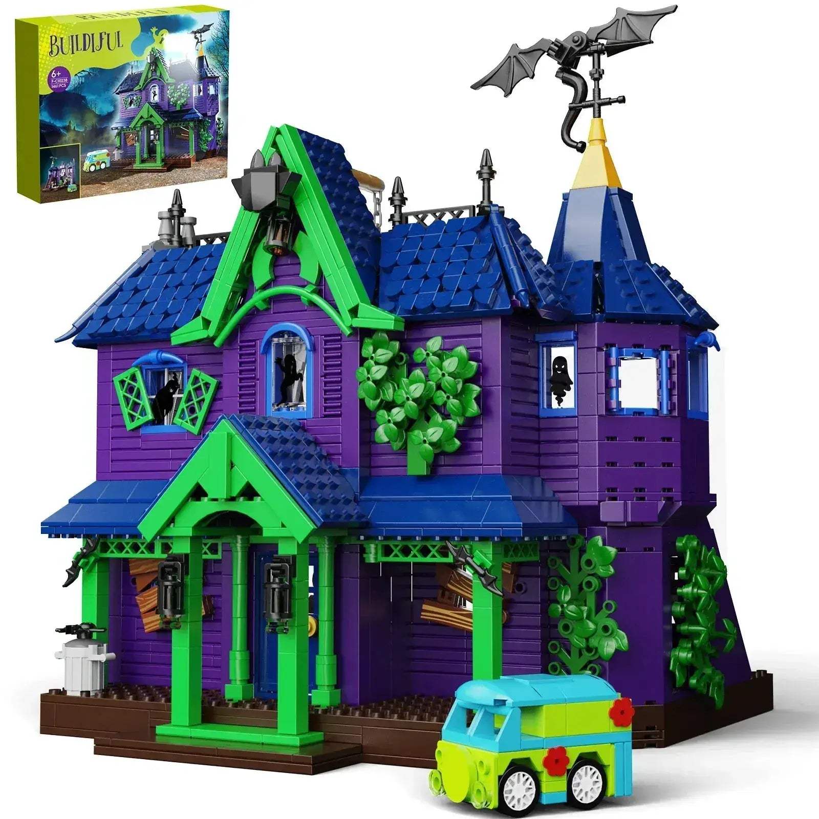 Haunted House Building Blocks Set Compatible With Lego 1461 Pcs - ToylandEU