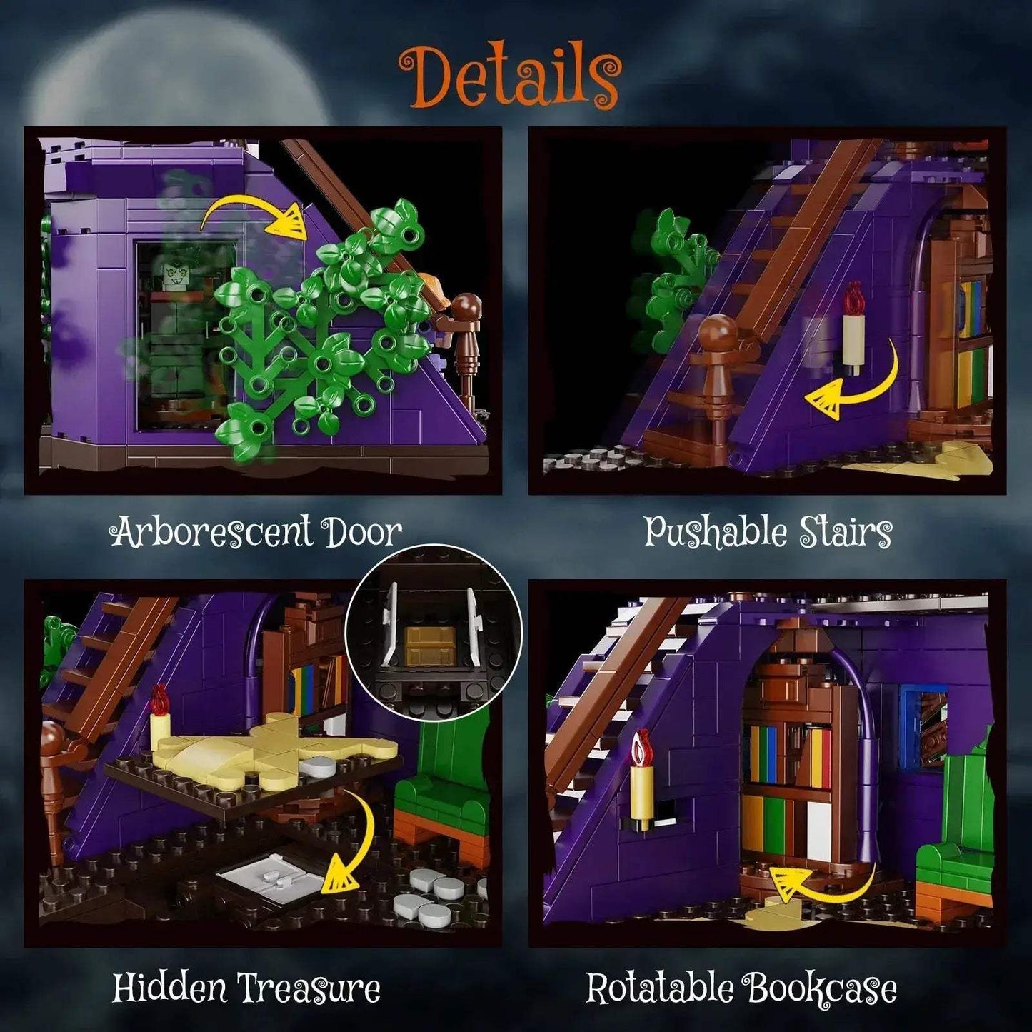Haunted House Building Blocks Set Compatible With Lego 1461 Pcs - ToylandEU