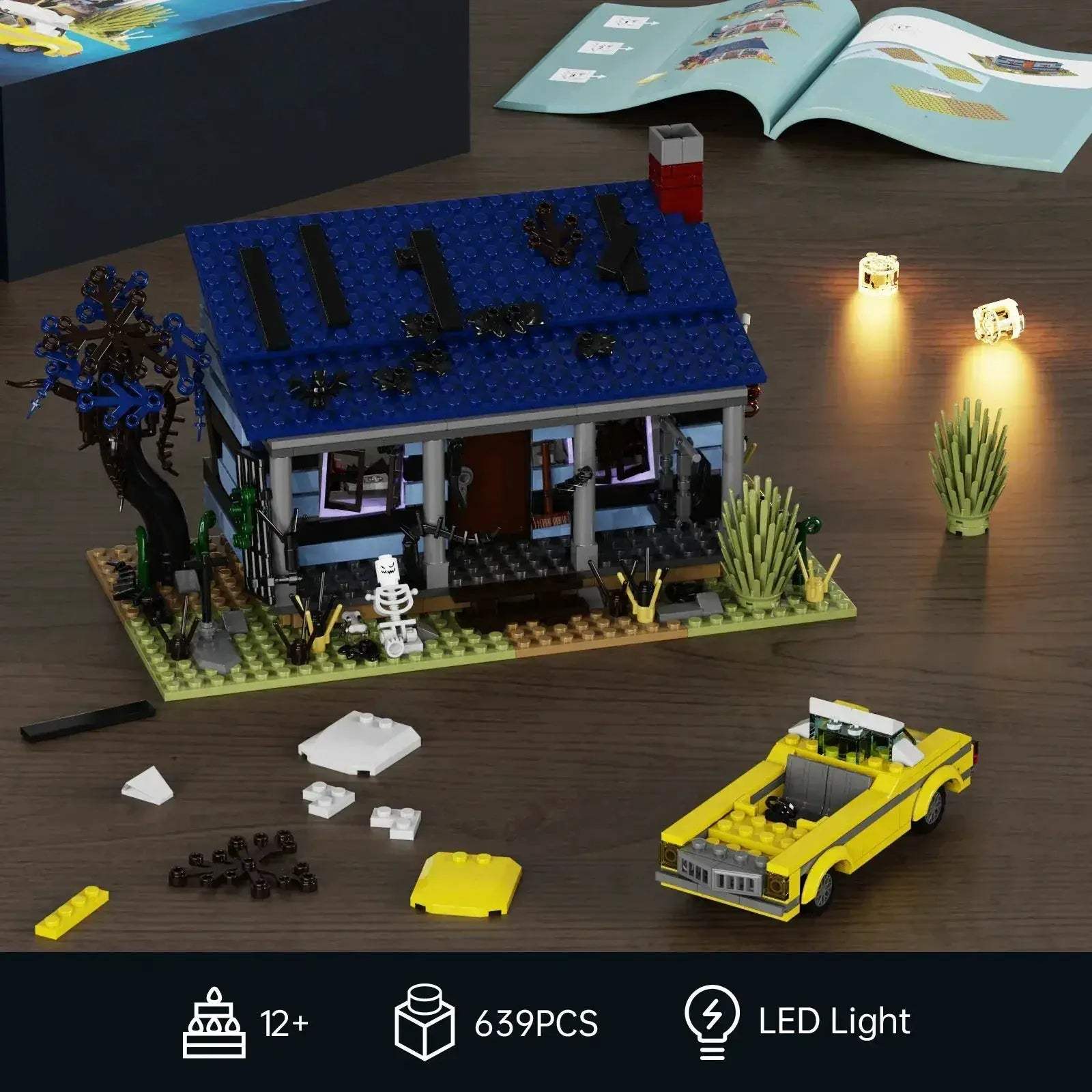 Haunted House Lego Compatible Building Blocks Set 639 Pieces - ToylandEU