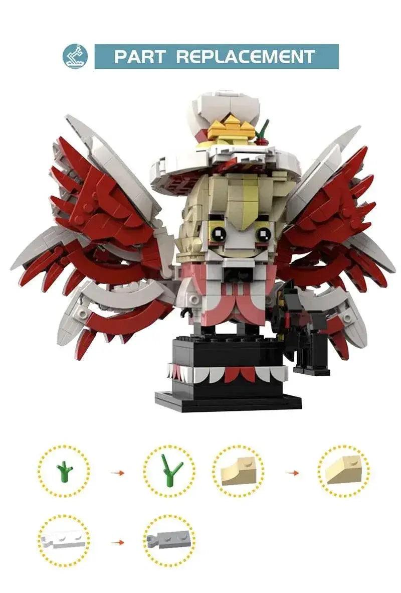  MOC Hazbined Hotel Alastor Lucifer Brickheadz Building Block Building Bricks MOC -  ToylandEU™