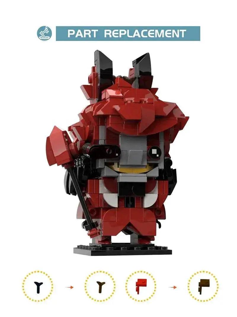  MOC Hazbined Hotel Alastor Lucifer Brickheadz Building Block Building Bricks MOC -  ToylandEU™