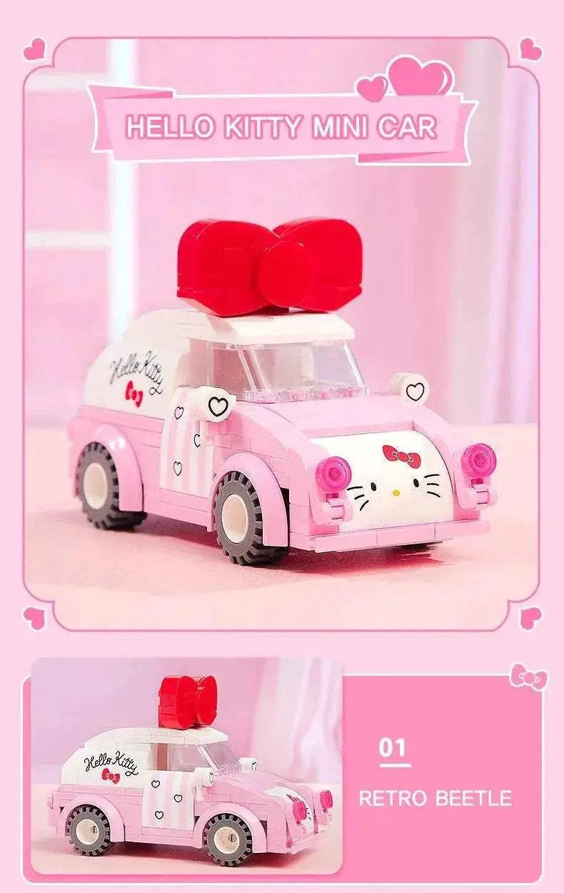 Hello Kitty Building Blocks Car Bus Model Toy for Kids - ToylandEU