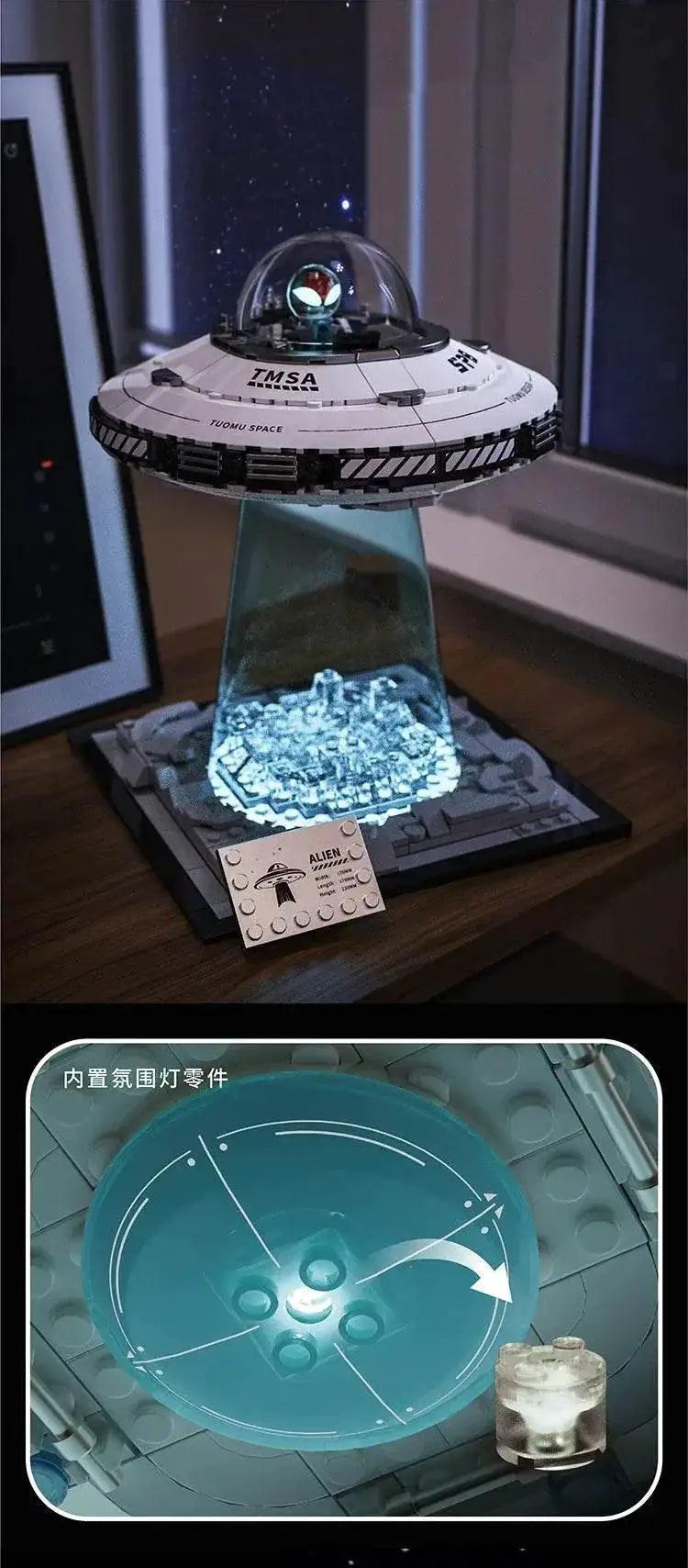  MOC High Difficulty Space UFO Alien Spaceship Building Blocks -  ToylandEU™