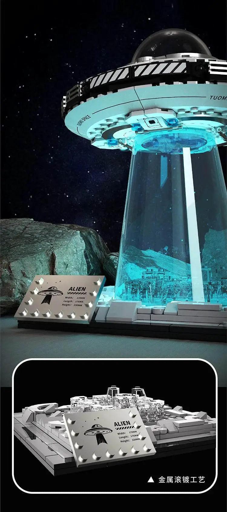  MOC High Difficulty Space UFO Alien Spaceship Building Blocks -  ToylandEU™