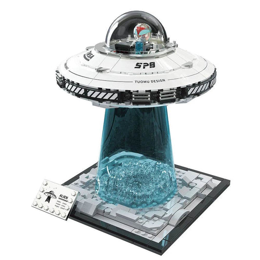 MOC High Difficulty Space UFO Alien Spaceship Model Puzzle - ToylandEU