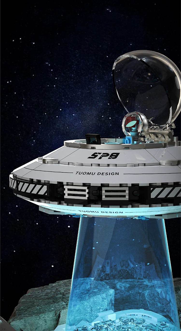 MOC High Difficulty Space UFO Alien Spaceship Model Puzzle - ToylandEU