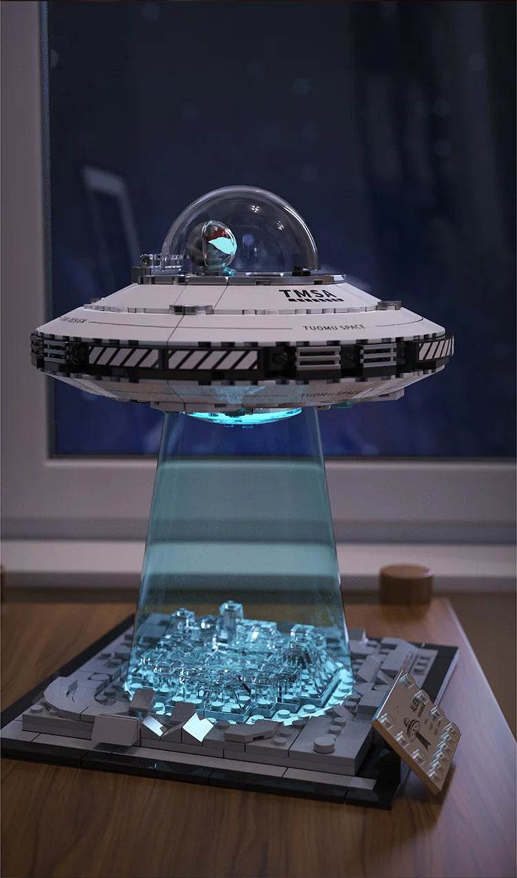 MOC High Difficulty Space UFO Alien Spaceship Model Puzzle - ToylandEU