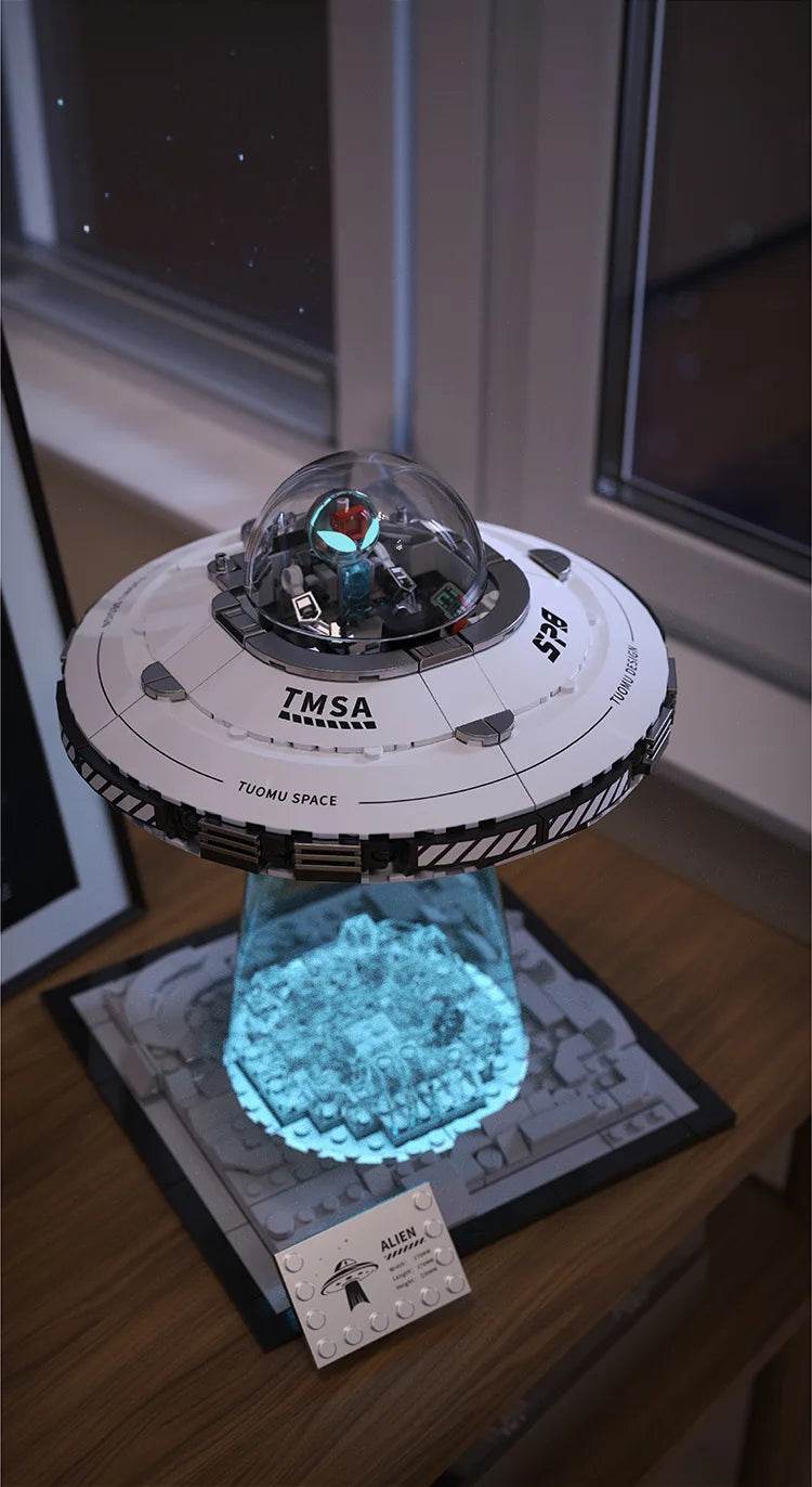 MOC High Difficulty Space UFO Alien Spaceship Model Puzzle - ToylandEU