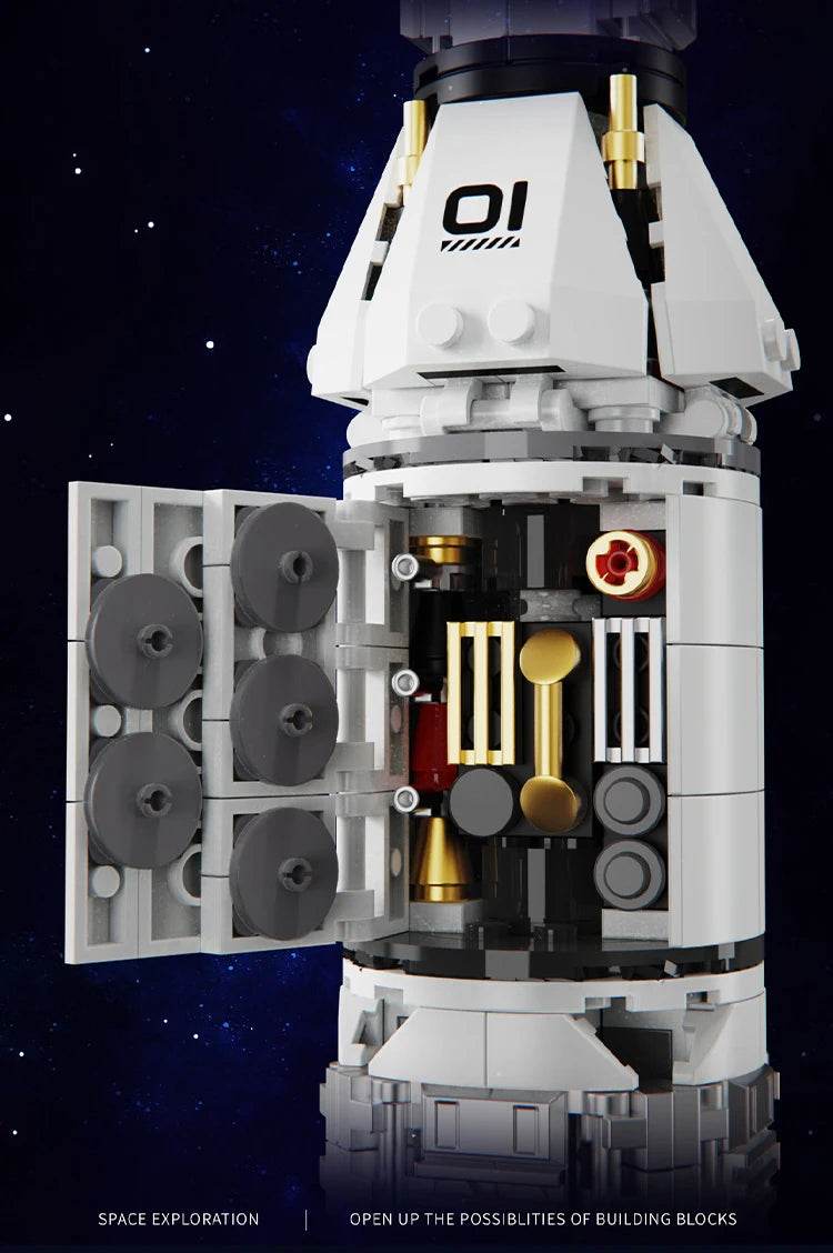 MOC High Difficulty Space UFO Alien Spaceship Model Puzzle - ToylandEU