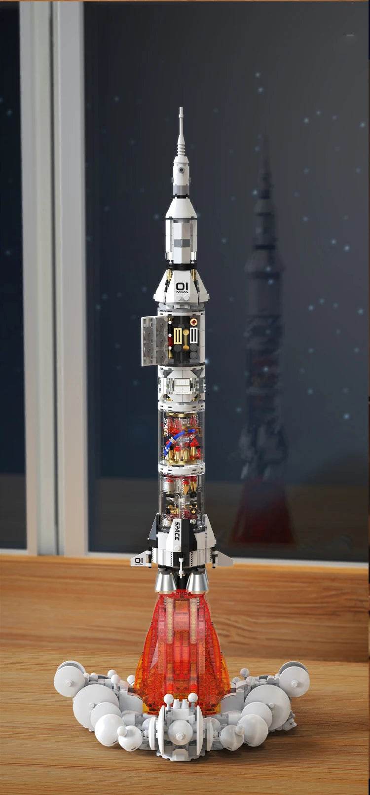 MOC High Difficulty Space UFO Alien Spaceship Model Puzzle - ToylandEU